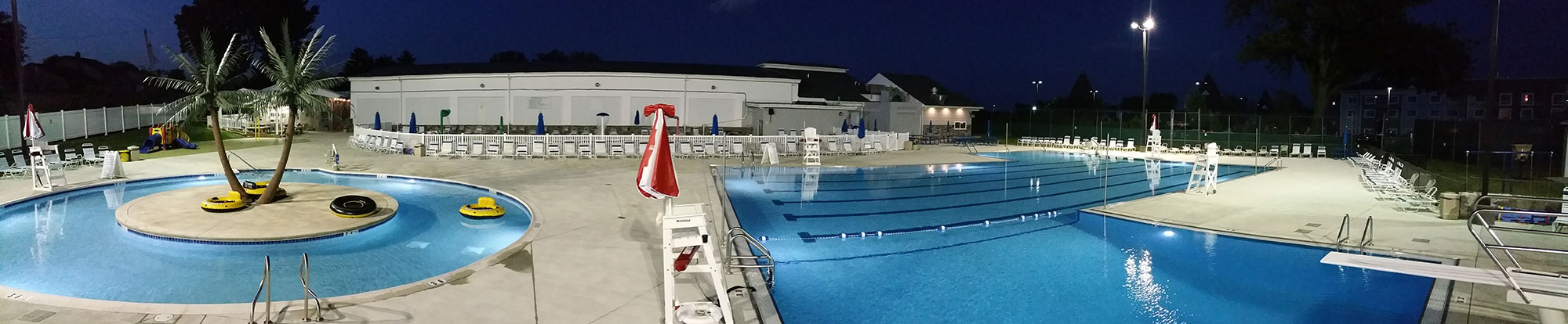 Midatlantic building at night